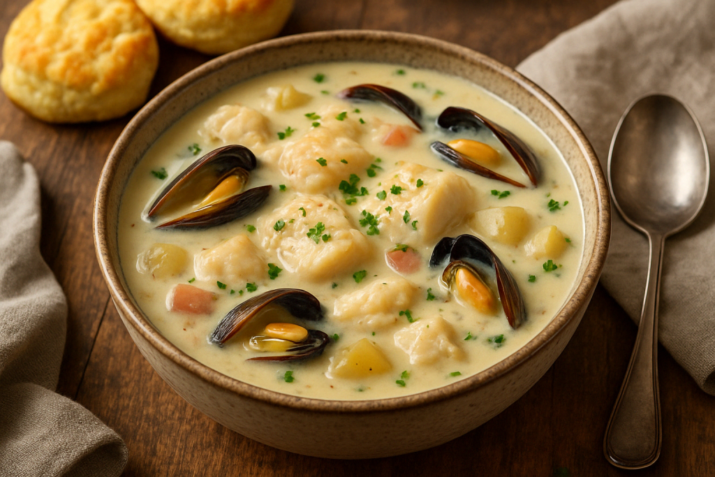 Creamy East Coast Seafood Chowder Recipe